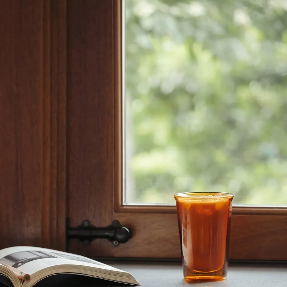 CAST AMBER double wall glass 290ml